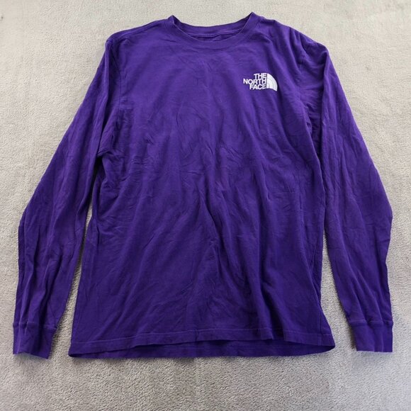 2 The North Face Mens T-Shirt Large Lot Of Two Long Sleeve Crew Neck Grahic Tee - Picture 6 of 13